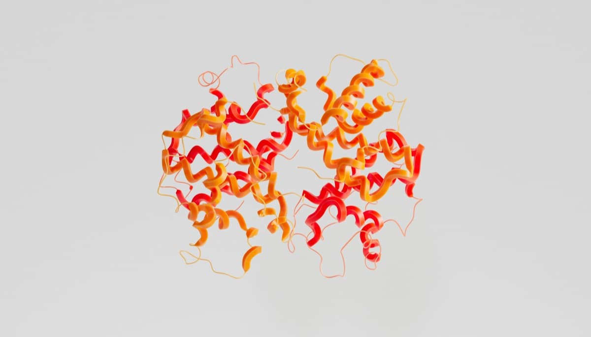 Rendered peptide molecule